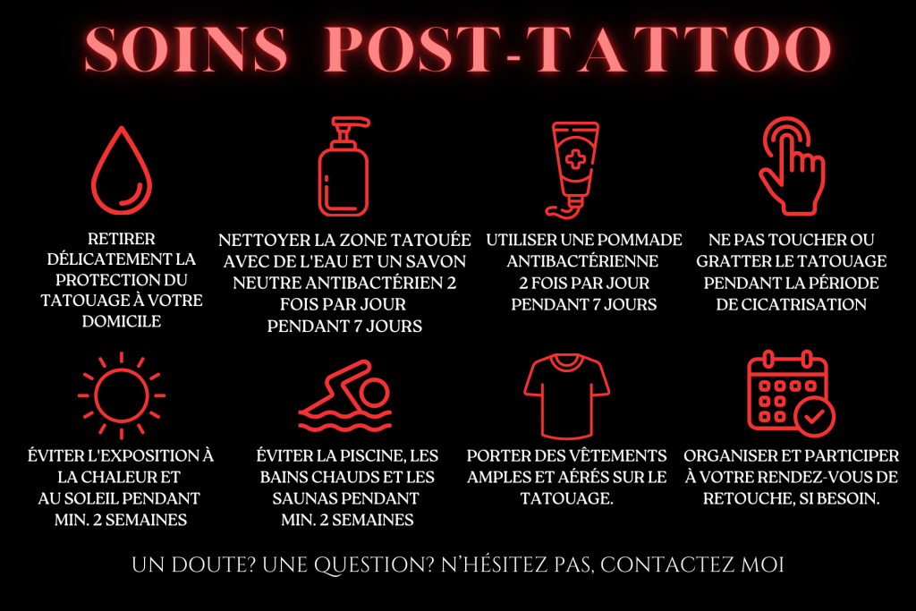 Les soins Post-Tattoo